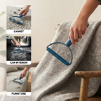 Pet hair scraper handle grip