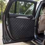 Fetch & Fuzz car door protector fitted to a car door card