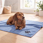 Microfibre dog drying towel after a bath