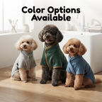 Dog bathrobe hood detail