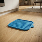 Dog lick mat suction cups on the reverse