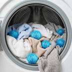 Laundry balls with dog bedding