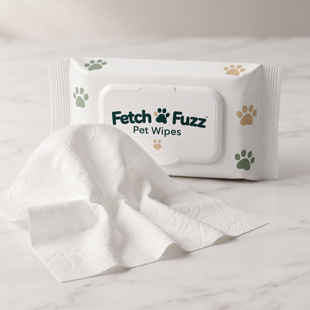Fetch & Fuzz pet wipes single wipe detail