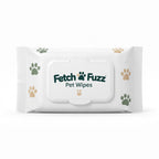 Fetch & Fuzz pet wipes resealable pack for cleaning dog paws