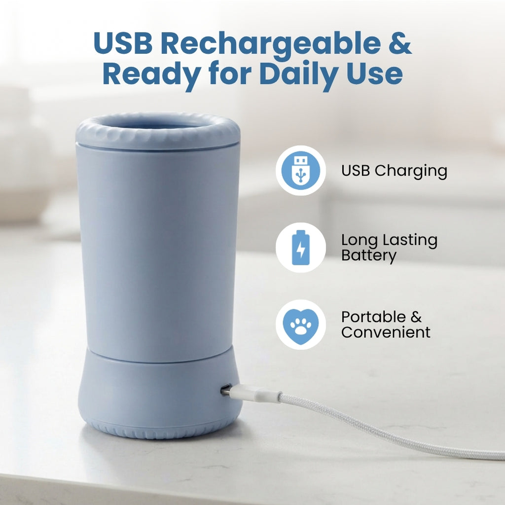 USB rechargeable with a long lasting battery, portable and cordless in use