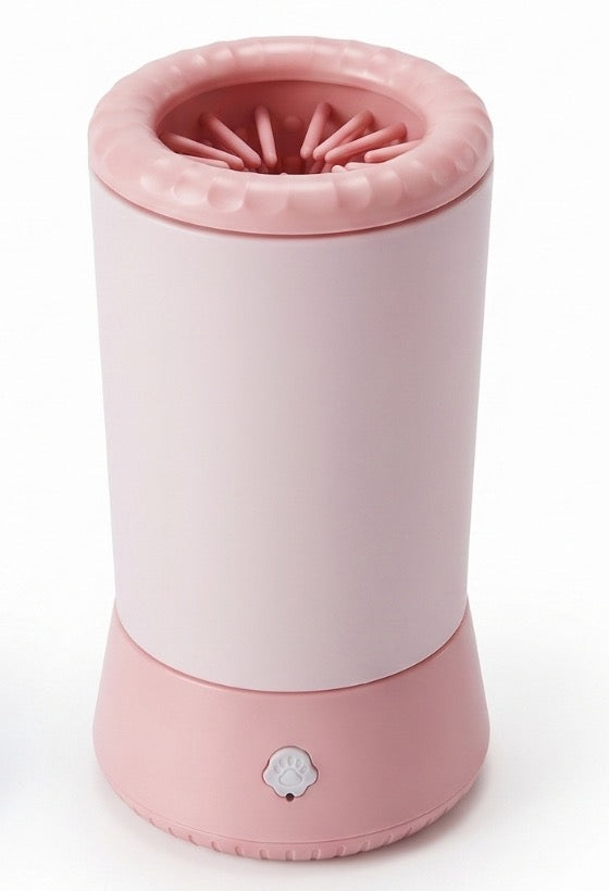 Fetch & Fuzz Automatic Paw Cleaner in Pink